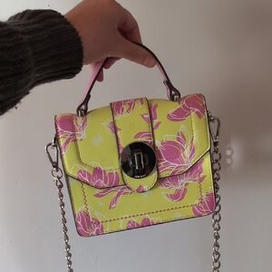 Steve Madden Floral Yellow and Pink Handbag